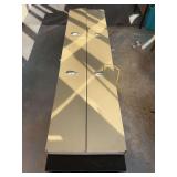 Metal Kitchen Wall Cabinet Unit with Sliding Drawers and Correlated Dinnerware