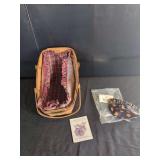Longaberger 1991 Yuletide Traditions Christmas Basket with Extra Liner
