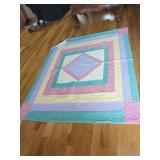 Arch Quilt Pastels Geometric Pattern Textile