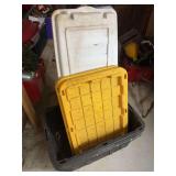 Plastic Storage Totes and Lids