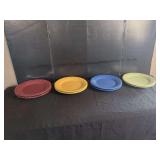 Longaberger Pottery Woven Traditions Dinner Plates Set of Eight