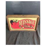 Massage Parlor Wood Frame Sign with Graphic Panel