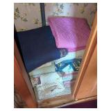 Assorted Linens, Blankets, and Factory-Produced Quilts