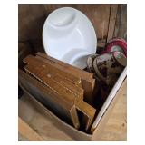 Box of Assorted Decorative Goods and Kitchenware