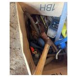 Assorted Box of Hand Tools and Hardware