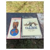 Two J.I. Case Metal Advertising Signs Including 150th Anniversary Edition
