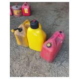 Set of Three Plastic Fuel Jugs