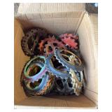 Assorted Metal and Plastic Corn Planter Plates