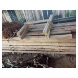 Stacked Rough-Sawn Lumber