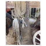 Natural Fiber Ropes and Heavy Link Metal Chains