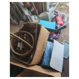 Box and Tote Container Grouping with Toys and Household Items