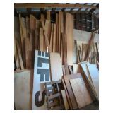 Assorted Hardwood Lumber and Building Materials