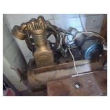 Industrial Belt-Driven Air Compressor with Horizontal Tank