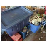 Storage Totes with Household Decor, Ceramics, and Miscellaneous Goods