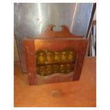Wooden Wall-Mount Spice Rack with Griffith
