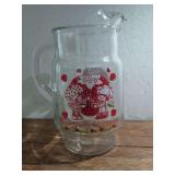 Strawberry Shortcake Glass Pitcher American Greetings Corp MCMLXXX