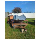 Utility Trailer with Corrugated Panels and Metal Compartments