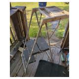 Cosco Three-Step Folding Step Stool with Top Platform Tray