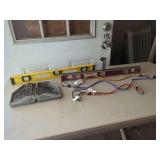 Assorted Hex Key Sets, Levels, and Bungee Cords