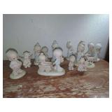 Precious Moments Porcelain Figurines Set