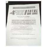 Fox Total Car Care Gift Certificate - Somerset Kentucky
