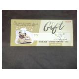 Downtown Deli $25 gift certificate