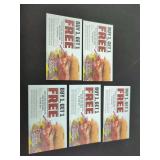 Penn Station East Coast Subs Buy 1 Get 1 Free Promotional Cards Lot of 5