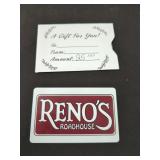 25.00 USD Reno