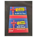 SpeedWash Car Wash Pre-Paid Gift Card 30 Dollars Value