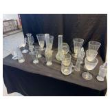 Assorted Clear Glassware and Tabletop Accessories