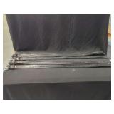 Four Black Genuine Leather Tooled Belts Size 36