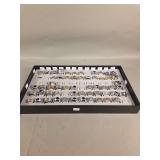 Assorted Stainless Steel and Two-Tone Men's Rings in Display Tray