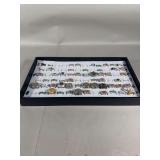 Assorted Fashion Rings in Display Tray