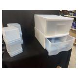 Plastic Storage Drawer Unit and Modular Container Set