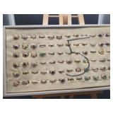 Assorted Designer Style Mixed Gemstone Ring Grouping