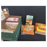 Assorted Hardcover and Softcover Recipe Books and Cookbooks