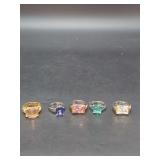 Assorted Multi-Color Gemstone Ring Grouping in Various Metal Settings