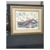 Framed Gene Gray 1971 Eastern Chipmunk Print Collector Series IX