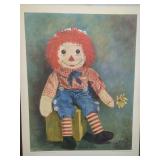 Raggedy Andy Print by Kathleen Pawley 1975