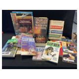 Mixed Literary Publication Library Including Ellery Queen Mystery Magazine and Various Novels
