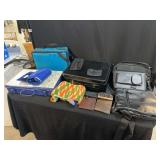 Assorted Travel Cases, Wallets, and Handbags