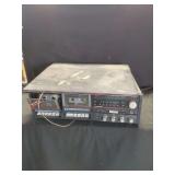 Soundesign AM-FM Stereo Receiver with Twin Cassette Deck and Turntable