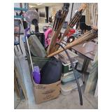 Assorted Outdoor Equipment and Storage Containers