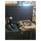 Ariat Women's Heritage Roper Black Leather Boots Size 9.5 B with Box