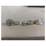 Assorted Size 8 Rings with Gemstones