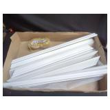 White Molded Trim and Adhesive Tape Set