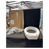 Carex Toilet Seat Elevator for Elongated Toilets with Original Packaging