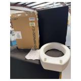 Carex Toilet Seat Elevator for Elongated Toilets with Original Packaging