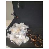 Assorted Jewelry Mix Including Copper Cuff Bracelets and Ring