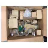 Murano Style Glass Chandelier Arms and Component Parts in Original Box